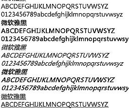 微软雅黑 中文字体下载