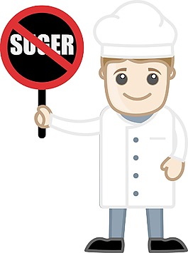 在食譜-卡通矢量允許無糖