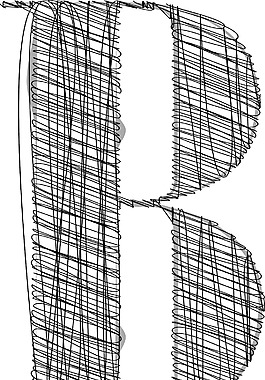 手绘字体矢量插画