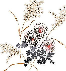 高清晰D花紋背景素材020