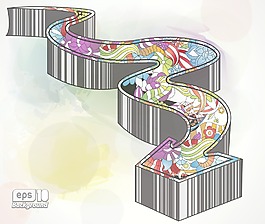 豐富多彩的三維矢量箭頭