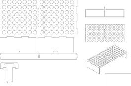 Lasercut貼片元件架