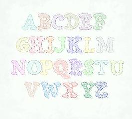 可愛字母設(shè)計(jì)矢量素材4