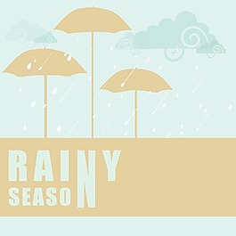 摘要背景與雨季水滴和云