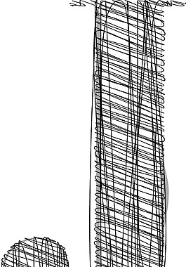 手绘字体矢量插画