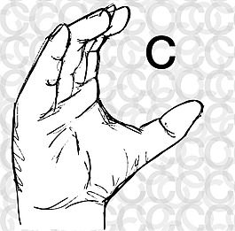手語手勢(shì)示意圖