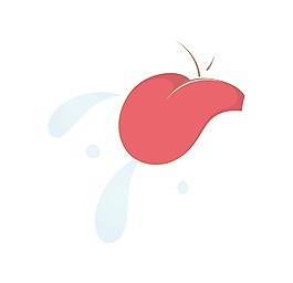 卡通逗弄舌向量