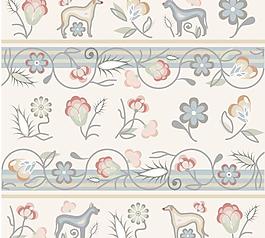 精美花紋背景矢量素材7