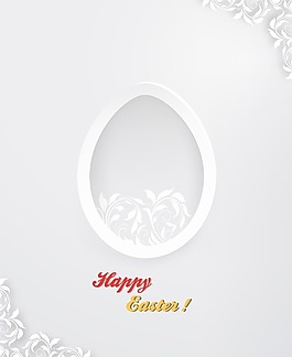 復活節插畫矢量與復活節彩蛋