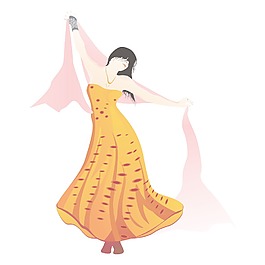說明分離的女孩
