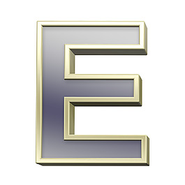 從黑色與金色光澤的框架集的一個字母的字母表
