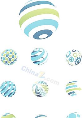 藍(lán)色創(chuàng)意圖形矢量素材