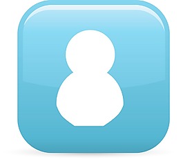 人的剪影元素光澤圖標(biāo)