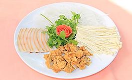 金針菇 米粉 豬肉片 丸子