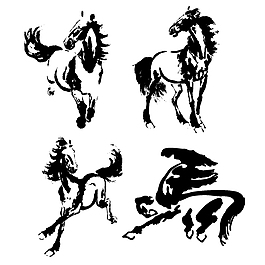 素描馬