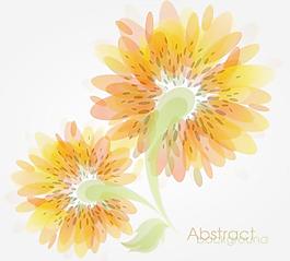 時(shí)尚花朵矢量素材2