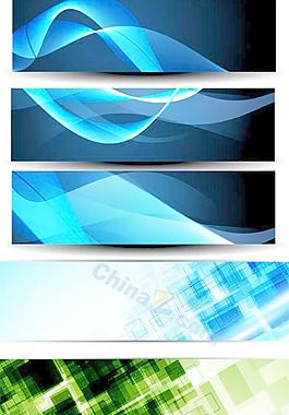 科技橫幅矢量設計素材