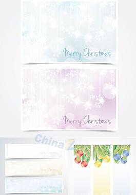 圣誕節(jié)banner矢量免費(fèi)素材