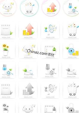 網(wǎng)站設(shè)計(jì)圖標(biāo)集矢量圖下載