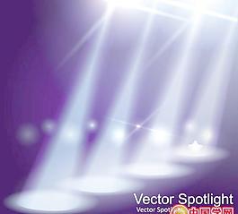 舞臺(tái)聚光燈矢量素材二
