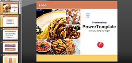美食PPT模板下載