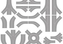 高速公路矢量素材4