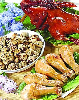 熟食制品組合圖