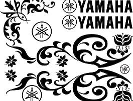 車(chē)貼 雅馬哈 yamaha 花紋