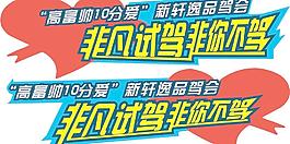新軒逸試駕車貼