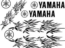車(chē)貼 雅馬哈 yamaha 竹子