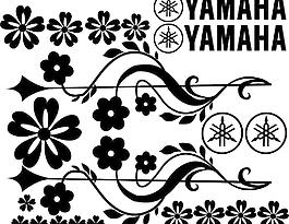 車(chē)貼 雅馬哈 yamaha 花紋