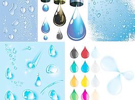 水珠水滴矢量素材