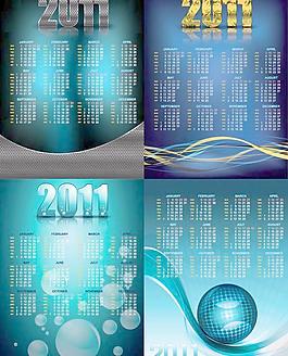 2011年精美日歷矢量素材