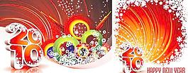 2010年新年背景矢量素材