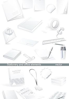 辦公用品矢量素材