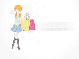 購(gòu)物袋花背景設(shè)置