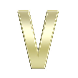 一封來自閃亮的金色字母集