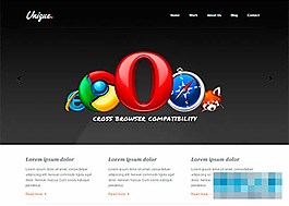 黑色質感互聯網產品企業(yè)HTML5模板