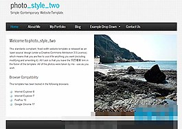 灰色網(wǎng)格背景個(gè)人圖片博客css3模板
