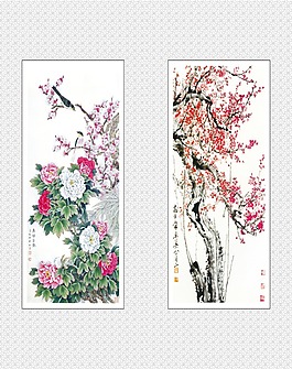 梅花牡丹花