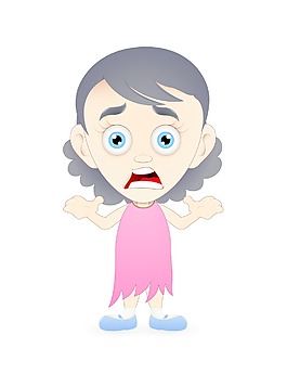 動(dòng)漫女孩害怕