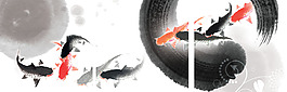 水墨金魚