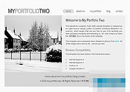 網(wǎng)格底紋個(gè)人web簡歷博客html5模板