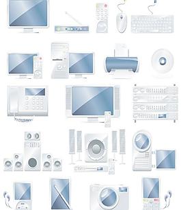 電子辦公用品矢量素材