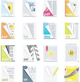 文件格式圖標(biāo)矢量素材