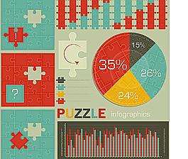 拼圖統(tǒng)計圖表圖片