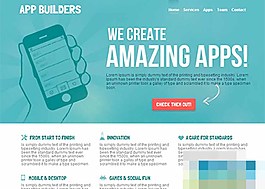 綠色系APP應用制作工作室單頁