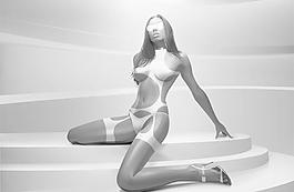 3D女模矢量素材