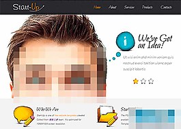 個性插畫風(fēng)格html5模板