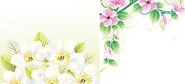 花朵背景矢量素材
